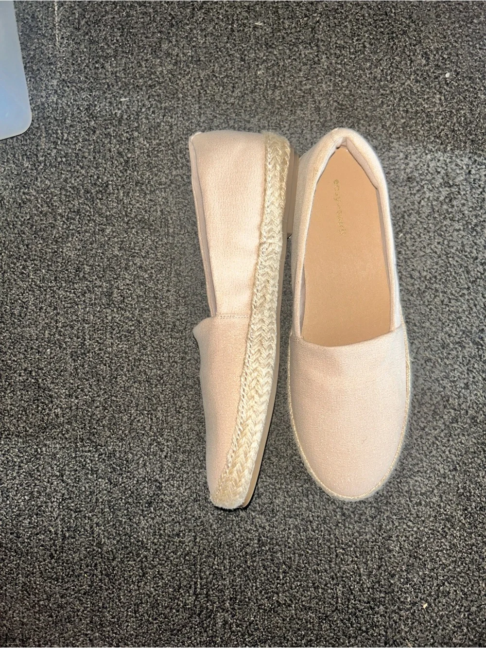 Easy Spirit Beige Slip-On Espadrilles